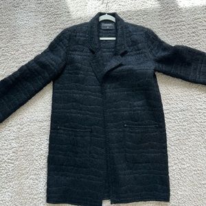 Vintage Chanel quilted mohair cardigan coat